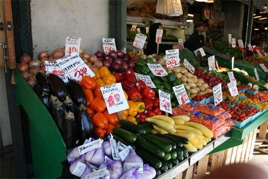 Fresh Vegetables in the market